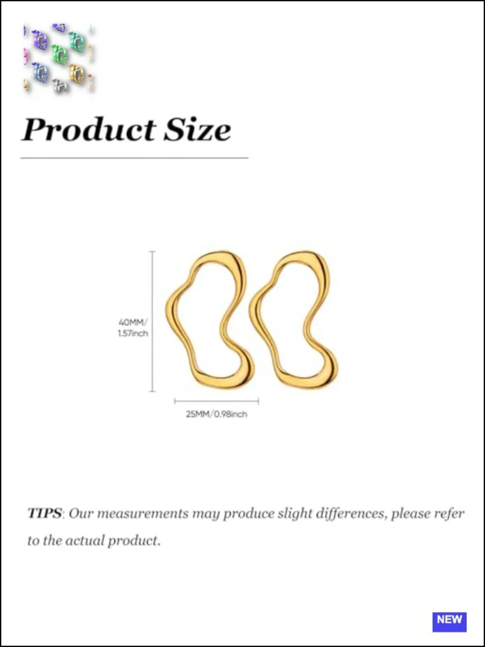 Chunky Gold Geometric Hoop Earrings Statement Jewelry For Women